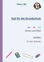 Vorschau - Spiele - DaZ-DOMINO: Schule (Nomen) - Deckblatt