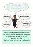 Vorschau - Arbeitsblätter - Formulare ausfüllen für DaZ - Schüler / Animation, Dialog, Übungsformular - Seite 1