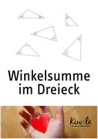 Vorschau - Arbeitsblätter - Winkelsumme im Dreieck + Wiederholung Winkel messen - Deckblatt