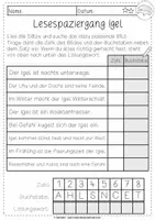 Vorschau - Unterrichtsreihen - Lesespaziergang Igel | differenziert | Klassen 1 bis 3 - Seite 2