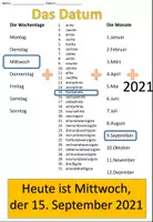 Vorschau - Arbeitsblätter - "Ich lerne das Datum" Übersicht und Übungen - DaZ - Seite 1