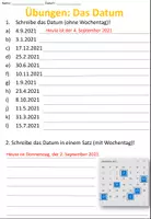 Vorschau - Arbeitsblätter - "Ich lerne das Datum" Übersicht und Übungen - DaZ - Seite 2