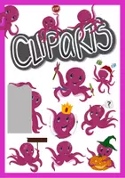 Vorschau - selbst erstellte Cliparts/Grafiken - Cliparts: Ein Tintenfisch für jede Gelegenheit - Deckblatt