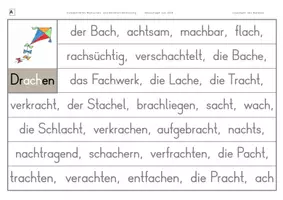 Vorschau - Arbeitsblätter - Konzentriertes Wortschatz- und Rechtschreibtraining - Wörter mit ACH - Seite 2
