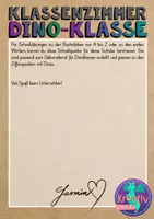 Vorschau - Poster - Klassendeko: Buchstabenposter von A bis Z - Dinoklasse - Seite 1