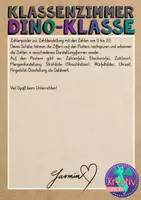 Vorschau - Bildkarten - Schulstart Zahlenposter Dinosaurier - Zahlen 0 bis 20 - Seite 1