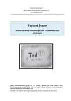 Vorschau - Stundenentwürfe - Tod und Trauer - Eine Einführungsstunde - Deckblatt