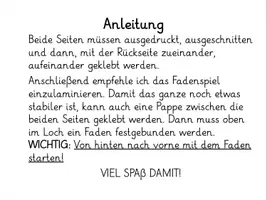 Vorschau - Spiele - Zurodungsaufgabe/Fadenspiel Sätze I (1./2. Klasse) - Seite 1