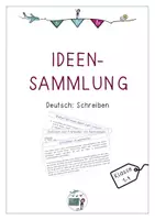 Vorschau - Anderer Materialtyp - Ideensammlung für den Deutschunterricht - Schreiben - Deckblatt