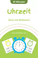 Vorschau - Bildkarten - Uhrzeit 45 Minuten und Einzelbilder 24 Stunden - Deckblatt