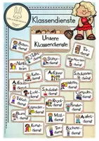 Vorschau - Poster - Klassendienste für die Grundschule - Deckblatt