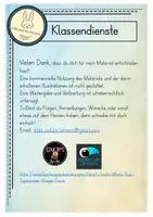 Vorschau - Poster - Klassendienste für die Grundschule - Seite 1