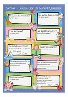 Vorschau - Arbeitsblätter - Sommerferien - Lesepass Marienkäferklasse - Seite 1