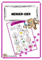 Vorschau - Arbeitsblätter - Mengen-Eier (Mengenerfassung) mit Selbstkontrolle - Deckblatt