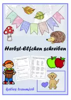 Vorschau - Arbeitsblätter - Ein Herbst-Elfchen schreiben - Deckblatt