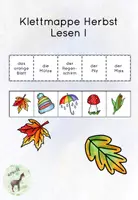Vorschau - Stationenlernen - Lesen Klettmappen Herbst - Deckblatt
