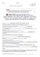 Vorschau - Arbeitsblätter - Einen Brief schreiben - Lückentext - Jahrgang 5 - Seite 1