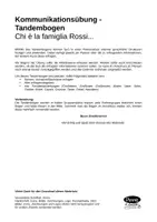 Vorschau - Arbeitsblätter - Tandembogen: Chi è la famiglia Rossi? - Eine Familie vorstellen - Informationen erfragen - Seite 1