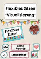 Vorschau - Präsentationen/Tafelbilder - Flexibles Sitzen Tafelmaterial - Deckblatt