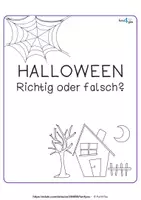 Vorschau - Stationenlernen - Leseübung Halloween - Richtig oder falsch - Plopper - Seite 2