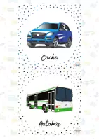 Vista previa - Tarjetas / Manipulativos - Flashcards de los transportes - página 2