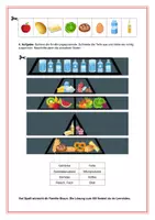 Vorschau - Arbeitsblätter - Arbeitsblatt Lernvideo gesunde Ernährung - Seite 1