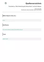 Vorschau - Arbeitsblätter - Textarbeit zu "Die Entwicklung der Menschheit" von Erich Kästner - Seite 1