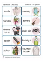 Vista previa - Juegos / Gamificación - HALLOWEEN domino Inglés - página 2
