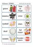 Vista previa - Juegos / Gamificación - HALLOWEEN domino Inglés - página 3
