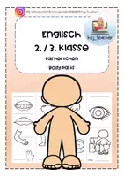 Vorschau - Arbeitsblätter - Faltheftchen "Body parts" - Deckblatt