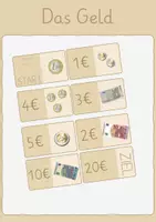 Vorschau - Arbeitsblätter - Geld: Arbeitsblätter + Spiel (1. Klasse) - Deckblatt