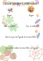 Vista previa - Hojas de trabajo - Castañada vs Halloween - página 3