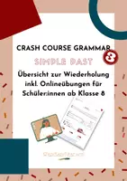 Vorschau - Arbeitsblätter - Crash Course Grammar: 03 Simple Past - Deckblatt