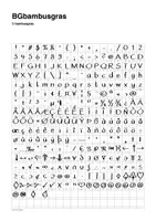 Vorschau - selbst erstellte Schriftarten - Schriftart BG bambusgras für die kommerzielle Nutzung - Seite 1