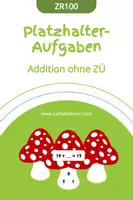 Vorschau - Spiele - Platzhalter-Aufgaben Addition ohne ZÜ im ZR100 - Deckblatt