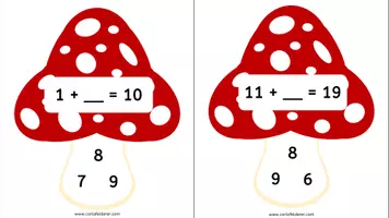 Vorschau - Spiele - Platzhalter-Aufgaben Addition ohne ZÜ im ZR100 - Seite 1
