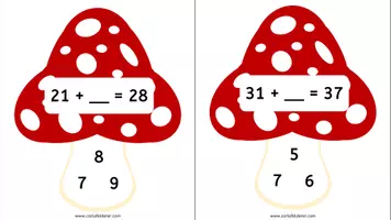 Vorschau - Spiele - Platzhalter-Aufgaben Addition ohne ZÜ im ZR100 - Seite 2