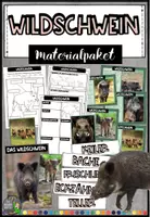 Vorschau - Arbeitsblätter - Das Wildschwein - Materialpaket - Deckblatt