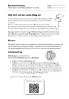 Vorschau - Arbeitsblätter - Maurer - In den Alltag einfühlen - Seite 1