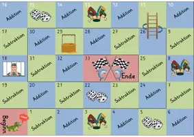 Vorschau - Spiele - Addition und Subtraktion Spiel in ZR 20 - Seite 1