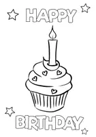 Vorschau - Mal- und Bastelvorlagen - 🎀Geburtstagspaket 1🧁 - Seite 1