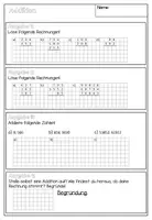 Vorschau - Arbeitsblätter - Addition Arbeitsblätter mit Lösungen zur Wiederholung - Seite 3