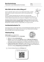 Vorschau - Arbeitsblätter - Hochbaufacharbeiter - Einfühlen in den Alltag - Seite 1