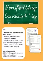 Vorschau - Arbeitsblätter - Landwirt - Einfühlen in den Alltag - Deckblatt