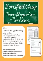 Vorschau - Arbeitsblätter - Tierpfleger Tierheim und Tierpension - Einfühlen in den Alltag - Deckblatt