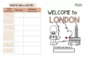 Vorschau - Arbeitsblätter - London | Vokabelheft | Schulbuch Wortschatz - Seite 1