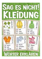 Vista previa - Juegos / Gamificación - Sag es nicht! Deutsch Kleidung - Portada