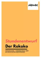 Vorschau - Stundenentwürfe - Präsentation: Rokoko - Stundenentwurf & Lehrermaterial - Deckblatt