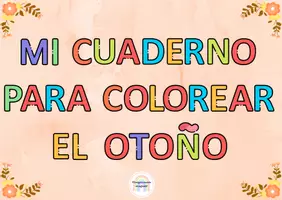 Vista previa - Manualidades / Dibujos para colorear - Cuaderno para colorear el otoño - Portada