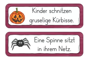 Vorschau - Arbeitsblätter - Laufdiktat/ Schleichdiktat Halloween Klasse 2-3 - Seite 3